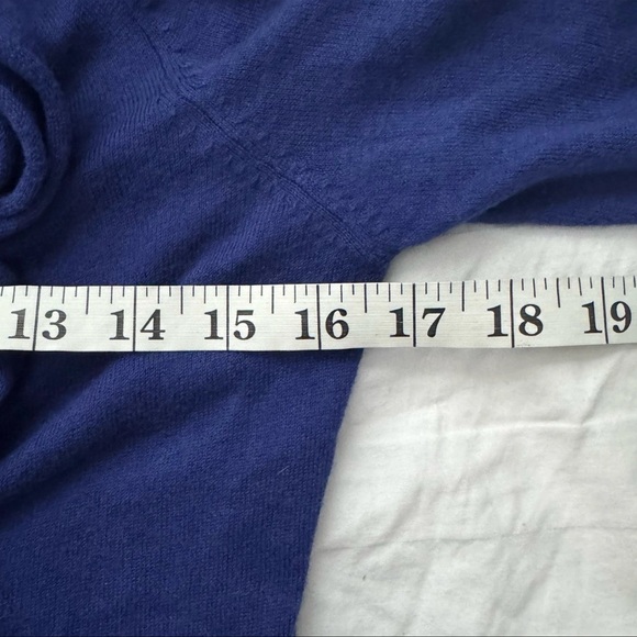 MOTH Sweater Womens Medium Royal Blue Big Button Ruffle Front Madison Cardigan - Picture 10 of 10